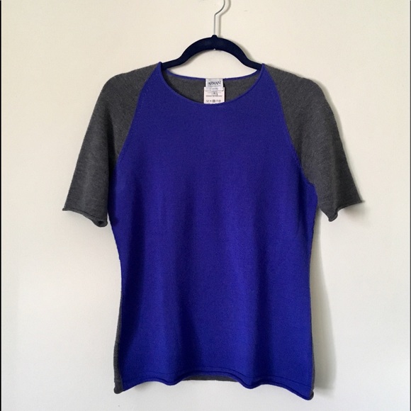 Armani Collezioni Tops - Armani Collezioni Color-Blocked Knit Tee